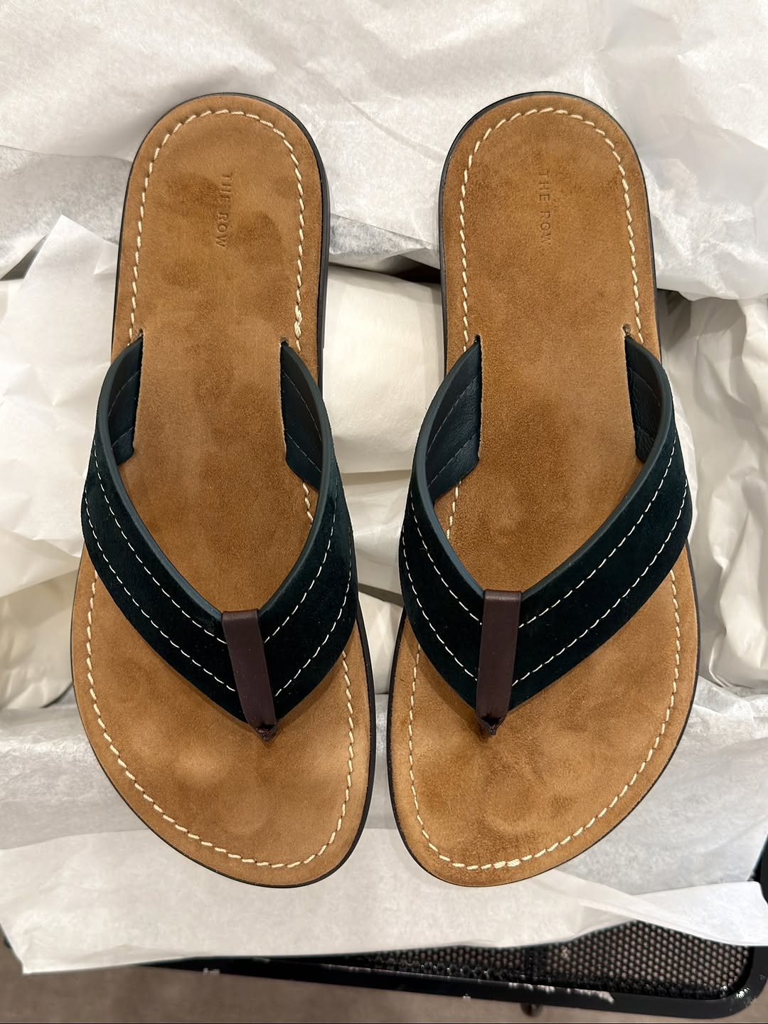 Can’t walk away from a good flip flop. 

Jean update - worn non stop last two weeks. Stretched …